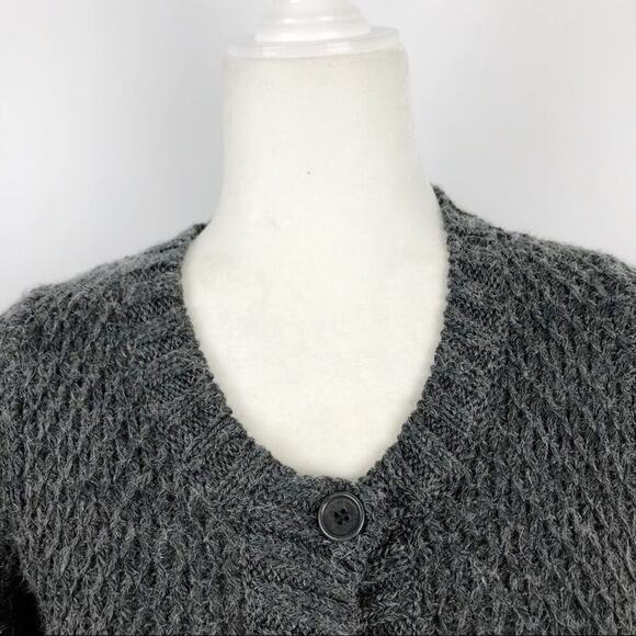 BCBGMaxzria Gray Wool Alpaca Blend Knit Sweater Dress Small - Picture 4 of 16